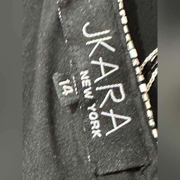 J Kara Formal Maxi Beaded Black Dress Size 14 Sleeveless Prom Gala HoCo Wedding - Picture 7 of 7